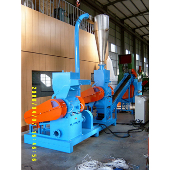 Whole plant equipment of plastic waste recycling
