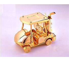 The Gold Golf Car