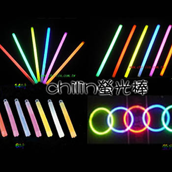 Fluorescent sticks, light emitting sticks