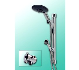 Aluminum 8 inch shower nozzle shaft set