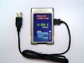 USB 1.1/PCMCIA Twin Bus 4-in-1 Adapter