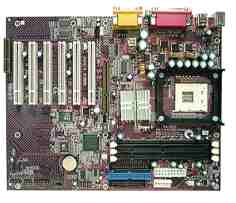 Mainboard 9017C, Intel i845 Chipset,P4 Socket 478,3xSDR,W/Sound,ATX, 3-Year warranty