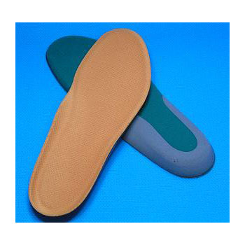 Two-color dual-density insole