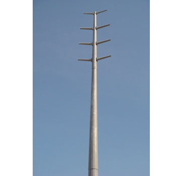 Electrical power line transmission/distribution high mast
