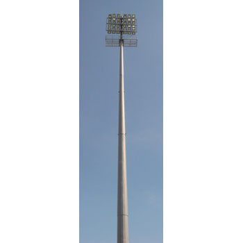 Lighting high mast with fixed plateform