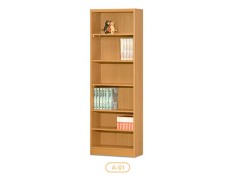A-01 - 6 Shelf Bookcase