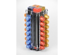 Nespresso Coffee Capsules Dispenser Stored 56 Capsules & 4 Boxes, Rotating Function, Kapselständer