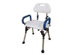 Parallel folding shower chair