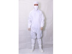 Cleanroom crotch open overalls
