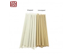 One Time Use Biodegradable Bamboo Fiber Straw