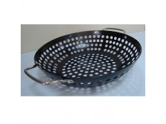 Wok Grill Topper Basket Carbon Steel Non-Stick