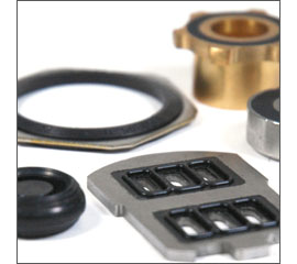 METAL-BONDED RUBBER COMPONENTS