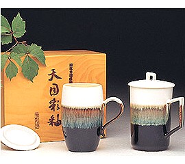 Liven Tien-Mu Cup Glazed One Piece (White)(Present Sets)