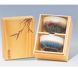 Liven Tien-Mu Bowl Glazed2 Pcs(Wooden Box)