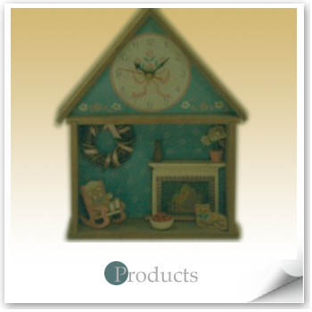 Triangular house clock
