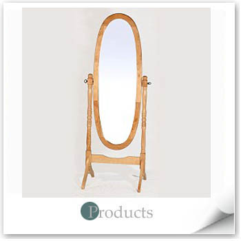 Wooden Dressing Mirror