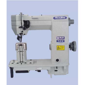 DOUBLE NEEDLE DRIVEN ROLLER POST-BED LOCKSTITCH SEWING MACHINE
