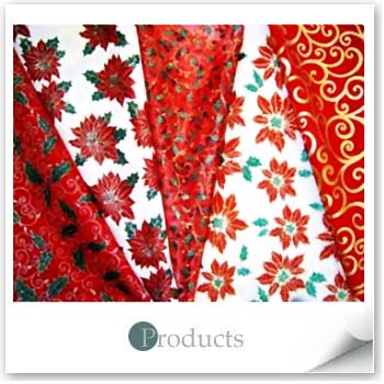 Christmas Fabrics - Red Xmas