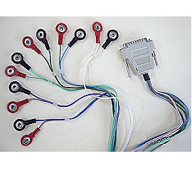 ECG, EKG Cable with 10 Snap