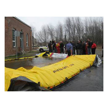 Portable-Flood Control Water Barrier