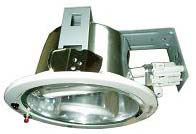 Side-embedded emergency lamp with glass