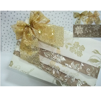 Decorative Ribbon/Bow (Poinsettia/Christmas Holly)