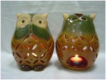 Ceramic Decoration LED and Candle