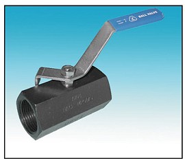 One-Piece Reduce Port Screwed Ends Ball Valve 2000PSI.