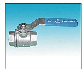 Two-Piece Full Port Screwed Ends Ball Valve 1000PSI.