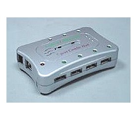(FUH-342) Credit card size 7-port Firewire/USB2.0 Combo Hub