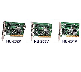 (HU202V~204V) High-Speed USB 2.0 Low Profile PCI Card