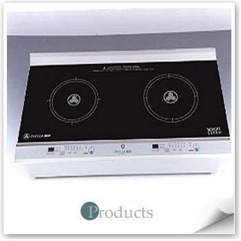 Built-in two zones induction cooker