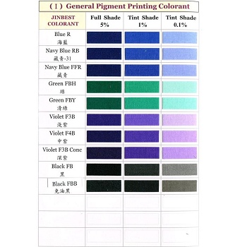 General Pigment Printing Colorant