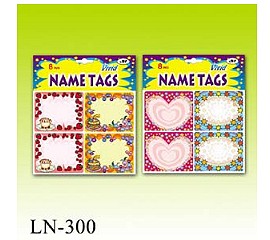 Name Tag Laser Stickers