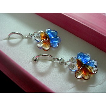 Handmade lazurite earrings