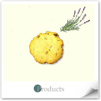 Lavender hand-made cookies