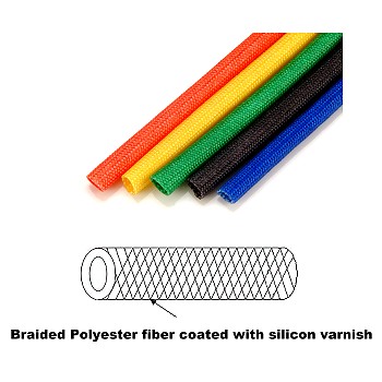 Polyester Fiber Sleeving Coated with Silicon Varnish