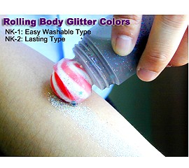 Roll-on Body Glitter Gel (Temporary)3D Body Flashing/. Artist. Fast Dry/BEAUTIFUL-LIFE-TIME/DIY-CREA
