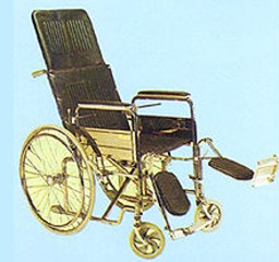 Stainless steel recline wheelchair