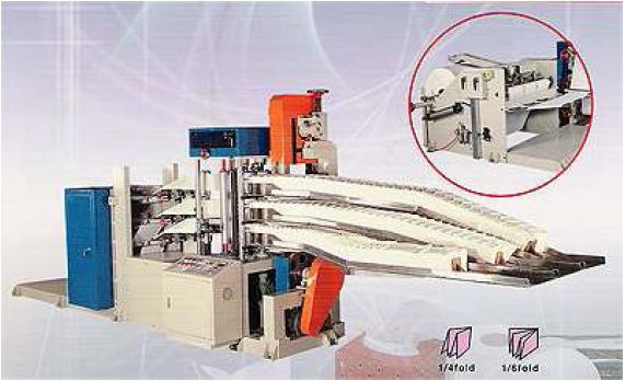 Paper Napkin Folding Machine (Three Deck Output)