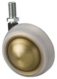 50mm zinc alloy ball with rubber caster