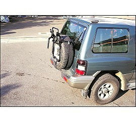 SPARE TIRE BIKE CARRIER