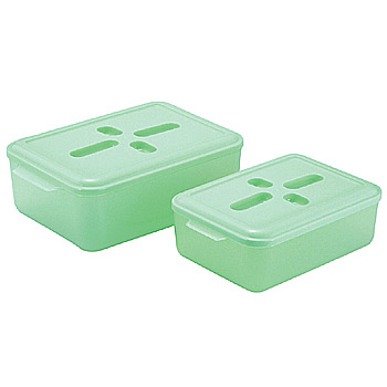 Rectangle 2-in-1 food storage container