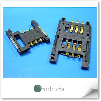 Connector for SIM of cell phone