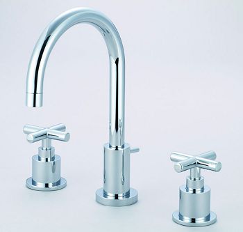 Widespread lavatory faucet