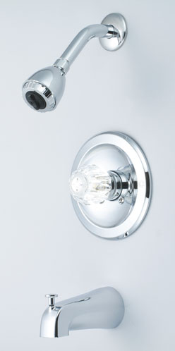 Single handle tub & shower faucet