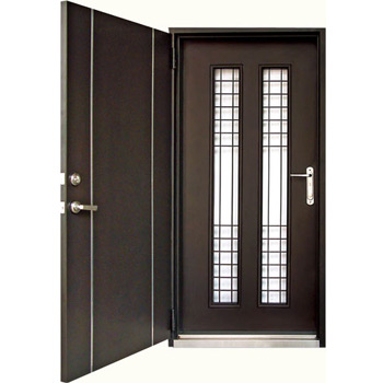 Coating/ wooden compound double hallway doors