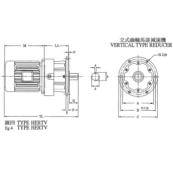 VERTICAL TYPE REDUCER