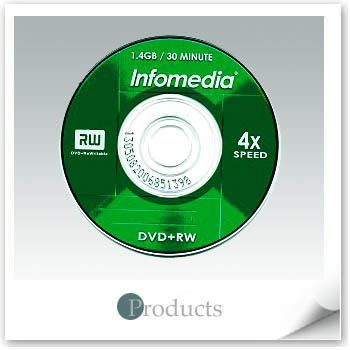 8cm Infomedia DVD+RW 4X
