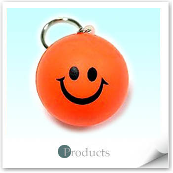 PU Key ring (Smiling Ball)
